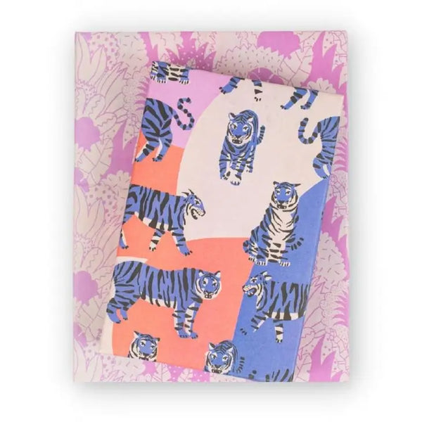 Blue Tigers Eco Wrapping Paper