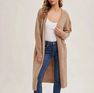 Hooded Longline Cardigan