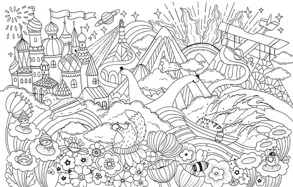 A Million Llamas Coloring Book