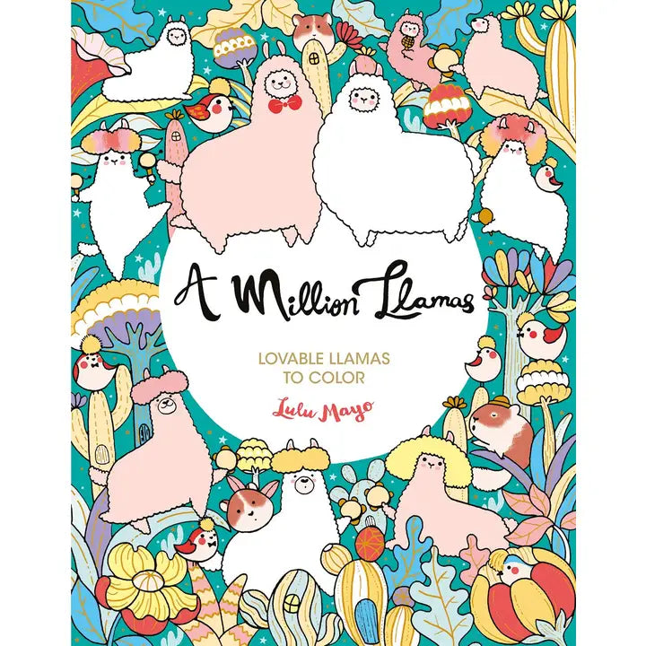 A Million Llamas Coloring Book