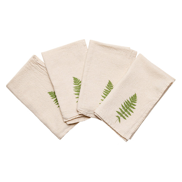 Fern Cloth Napkins - set of 4