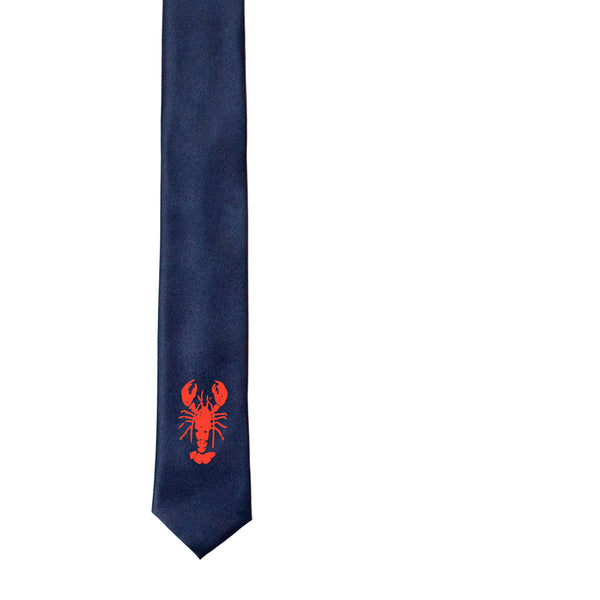 Lobster Skinny Tie - Navy