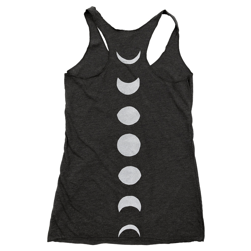 Moon Phases Ladies Racerback Tank