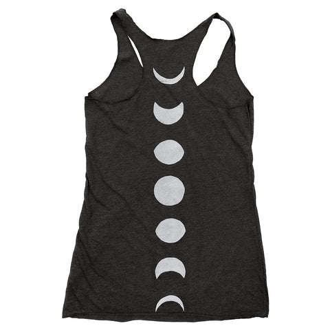 Moon Phases Ladies Racerback Tank