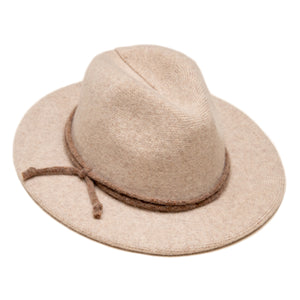 Wool Fedora in Latte