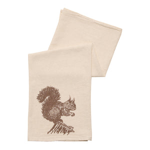 Red Squirrel Tea Towel