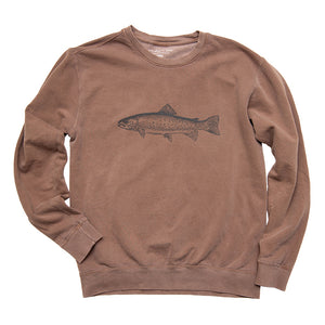 Trout Pigment Dyed Pullover Crew