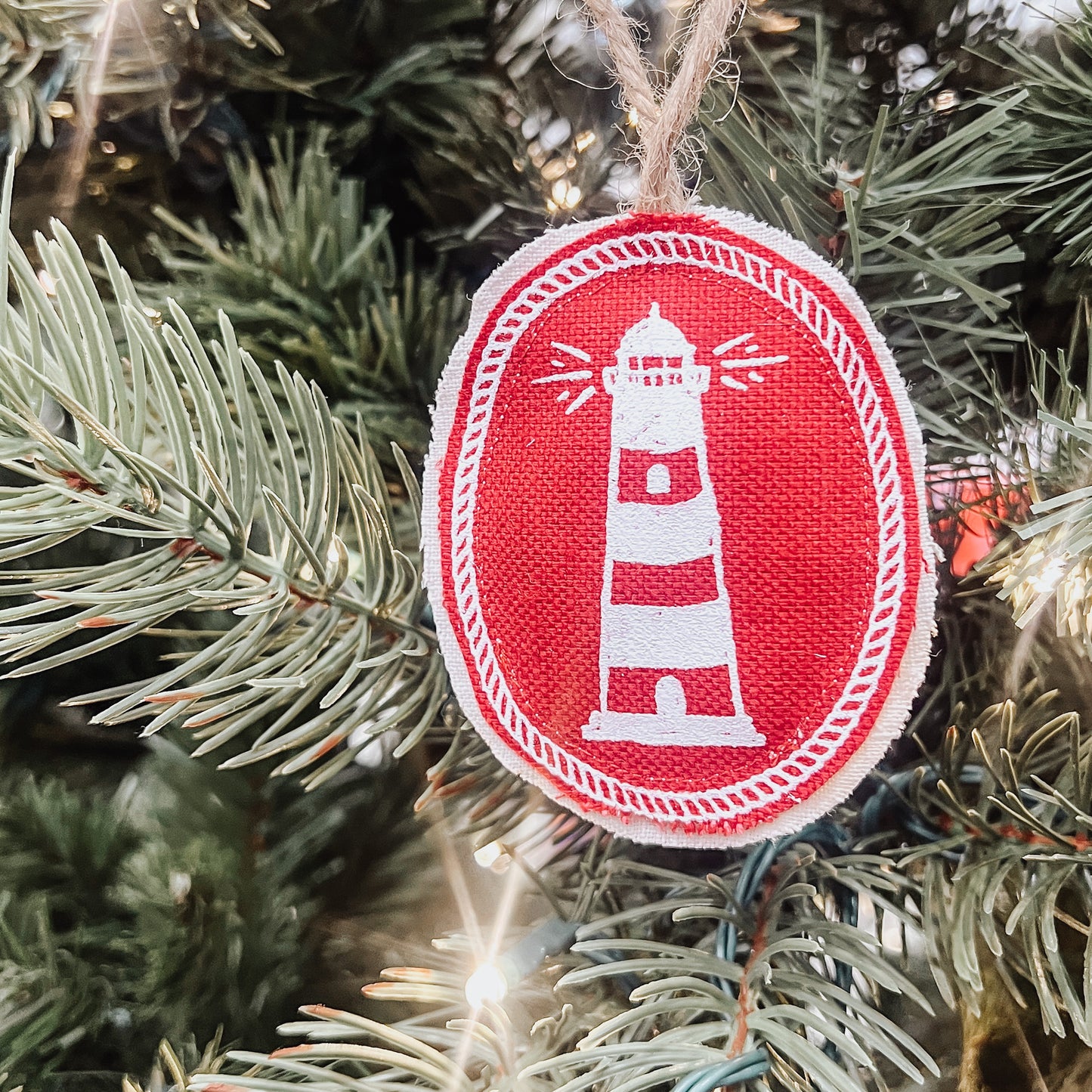 Lighthouse Plushie Ornament