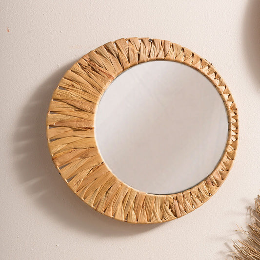 Woven Crescent Moon Mirror