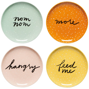 Snappy Appetizer Plates Set of 4