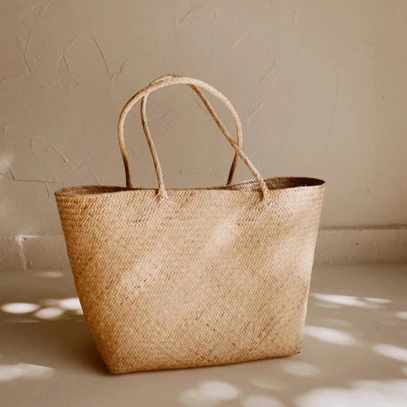 Avery Woven Rattan Tote