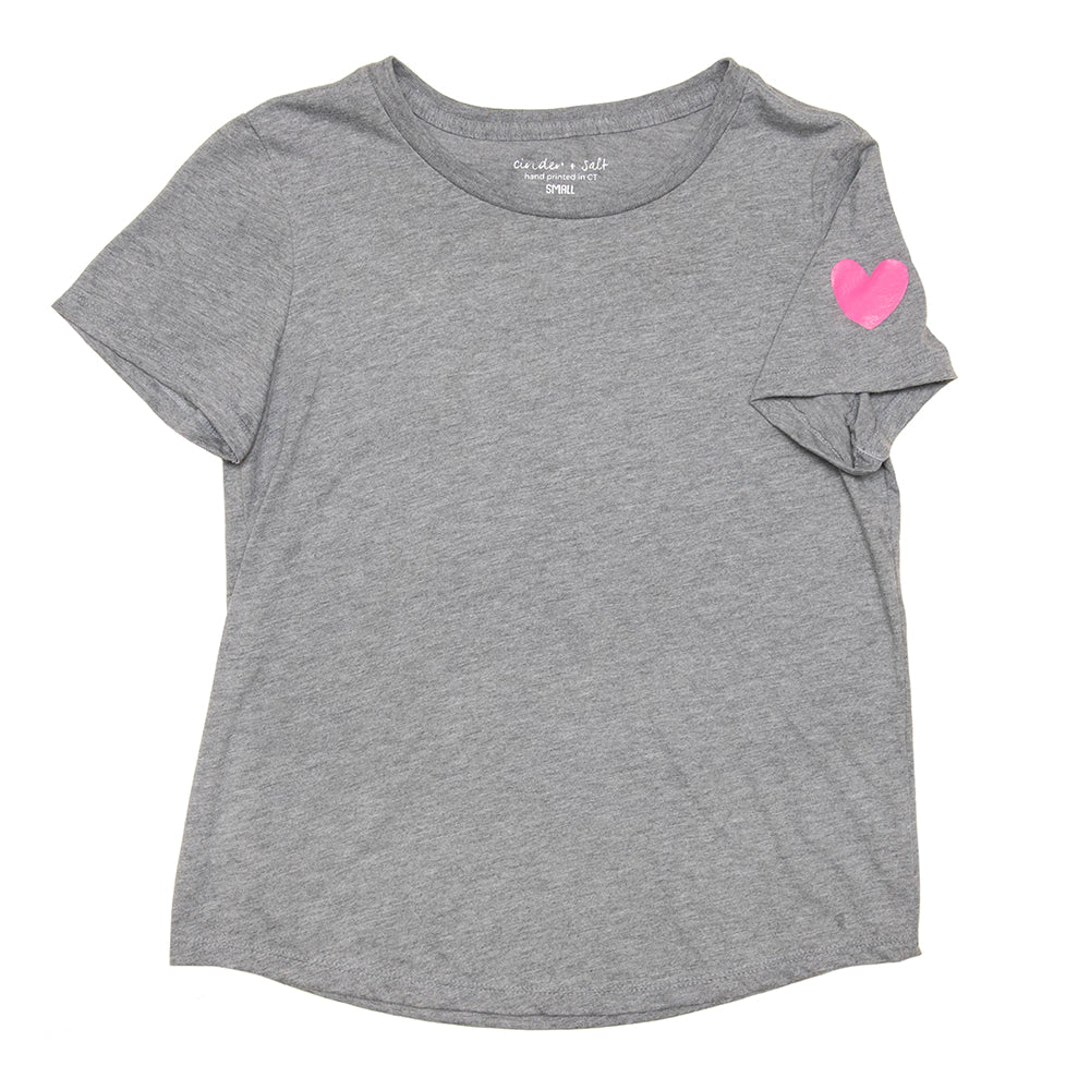 Heart On Sleeve Drape Tee