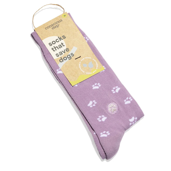 Socks that Save Dogs - Purple